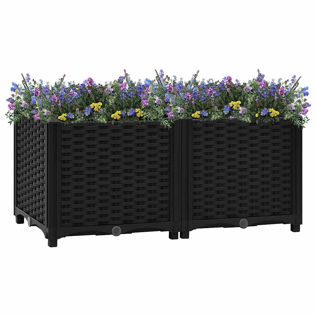 Raised Bed Black Polypropylene Medium Durable Raised Bed