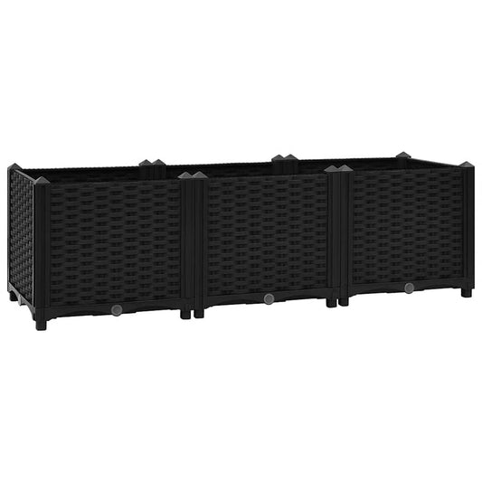 316532 vidaXL Raised Bed 120x40x38 cm Polypropylene
