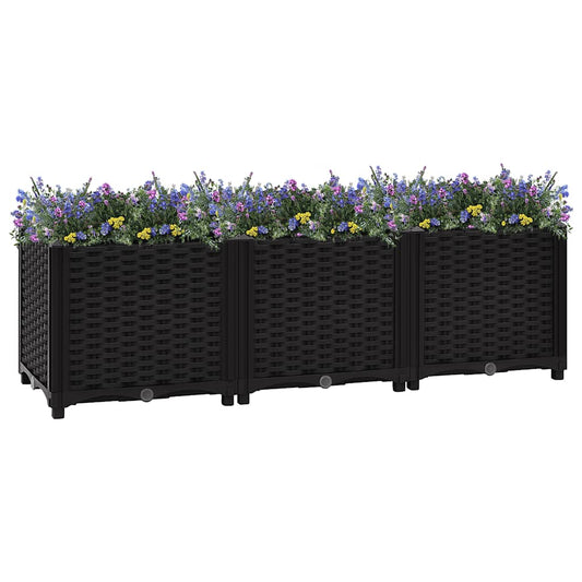 316532 vidaXL Raised Bed 120x40x38 cm Polypropylene