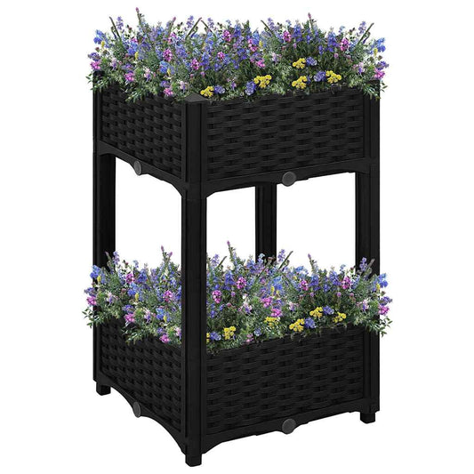 316534 vidaXL Raised Bed 40x40x71 cm Polypropylene