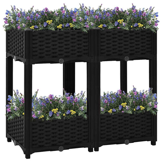 316535 vidaXL Raised Bed 80x40x71 cm Polypropylene