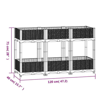 Raised Bed 120x40x71 cm Polypropylene