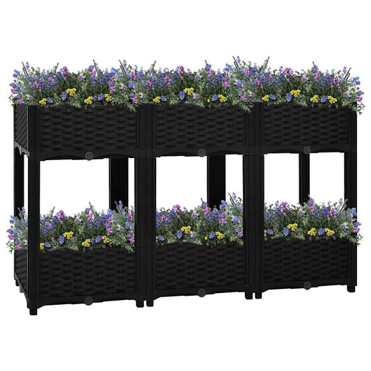 316536 vidaXL Raised Bed 120x40x71 cm Polypropylene