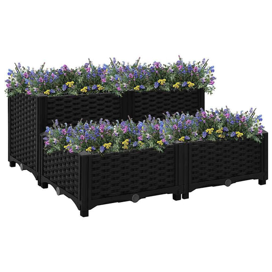 316538 vidaXL Raised Bed 80x80x38 cm Polypropylene