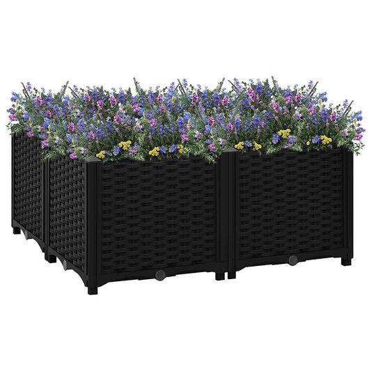 316540 vidaXL Raised Bed 80x80x38 cm Polypropylene