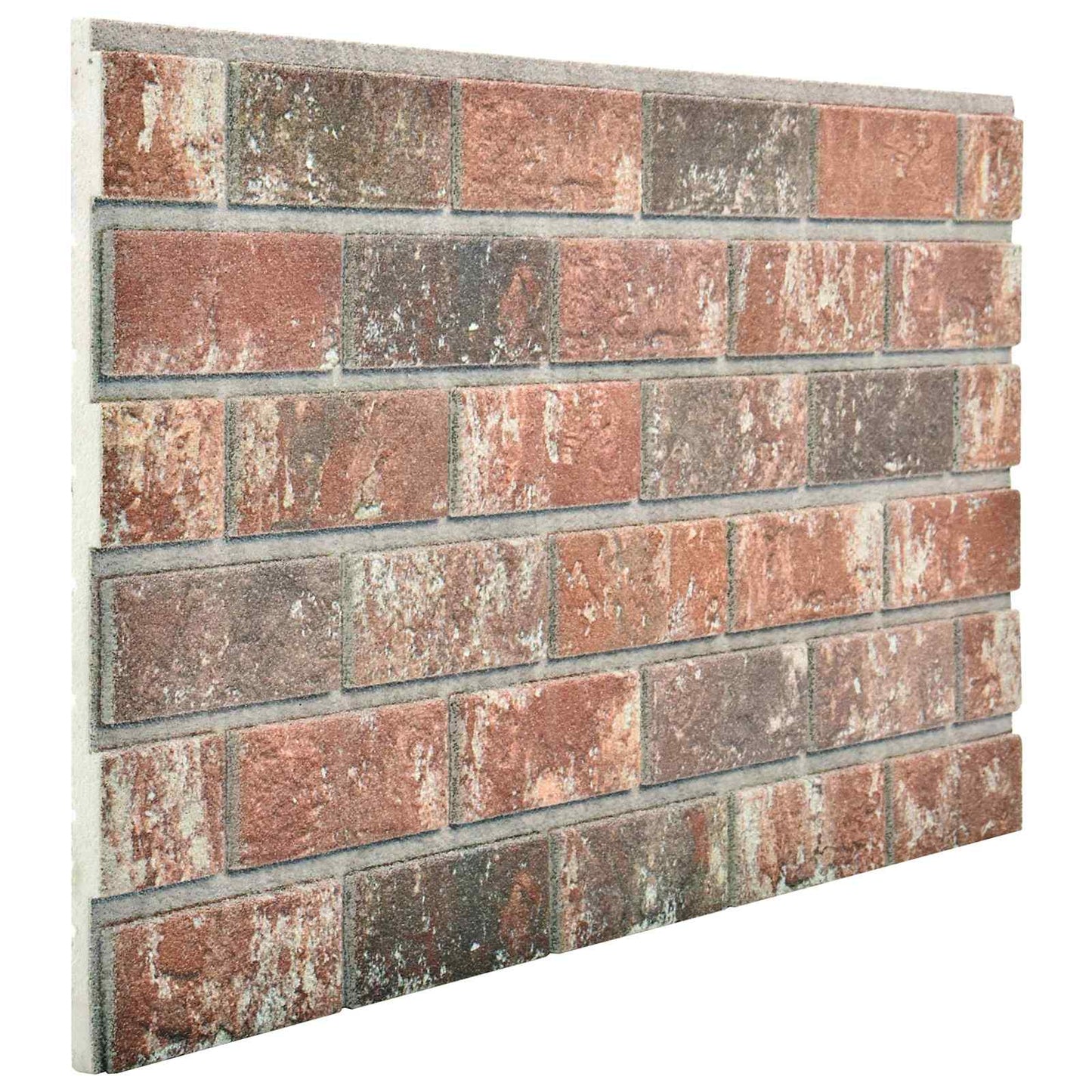 Wall Panels 10 pcs Dark Brown and Grey 100 x 50 cm EPS Foam
