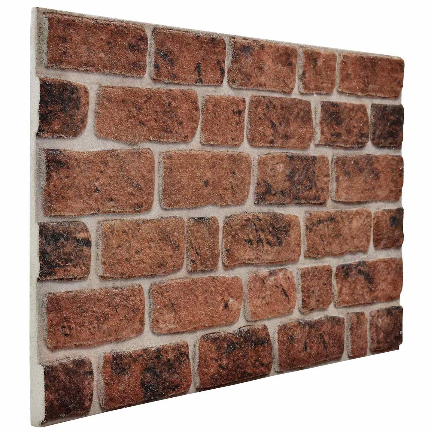 Wall Panels 10 pcs Brown Brick 100 x 50 cm EPS Foam