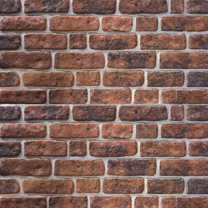 Wall Panels 10 pcs Brown Brick 100 x 50 cm EPS Foam