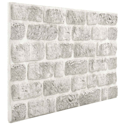 Wall Panels 10 pcs Light Grey 100 x 50 cm EPS Foam