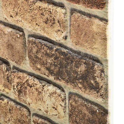 Wall Panels 10 pcs Dark Sand 100 x 50 cm EPS Foam