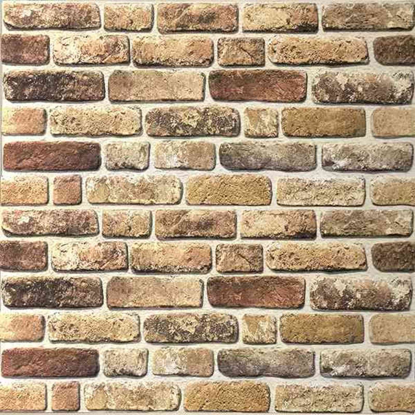 Wall Panels 10 pcs Dark Sand 100 x 50 cm EPS Foam