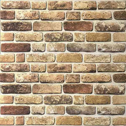 Wall Panels 10 pcs Dark Sand 100 x 50 cm EPS Foam