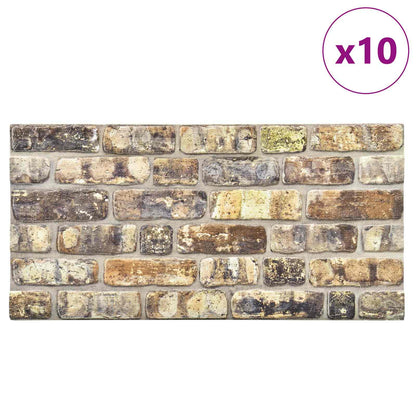 Wall Panels 10 pcs Multicolour 100 x 50 cm EPS Foam