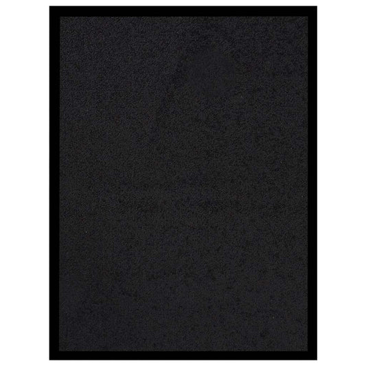 Doormat | Black | 100% Polypropylene, Vinyl | 40 x 60 cm | Non-slip