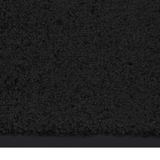 Doormat | Black | 100% Polypropylene, Vinyl | 40 x 60 cm | Non-slip