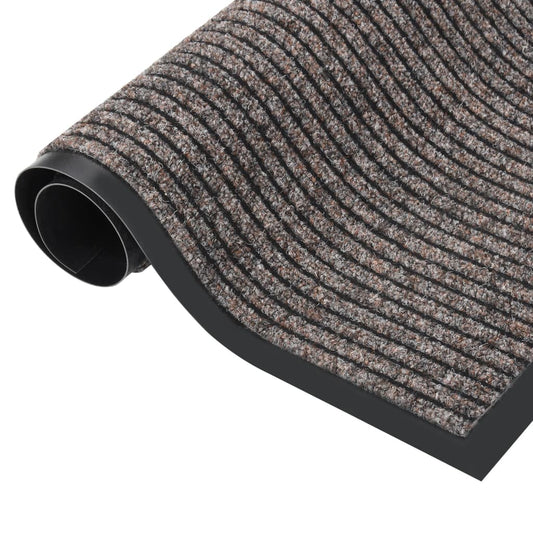 Doormat | Striped beige | Polypropylene, vinyl | 60x80 cm | Doormat
