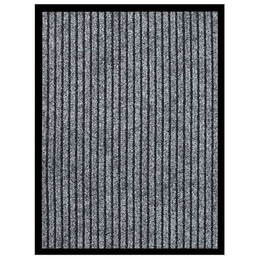 Doormat | Striped grey | Polypropylene | 40x60 cm | Non-slip | Doormat