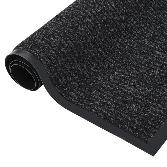 Doormat | Striped Anthracite | 100% Polypropylene, Vinyl | 80x120 cm