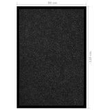 Doormat Striped Anthracite 80x120 cm
