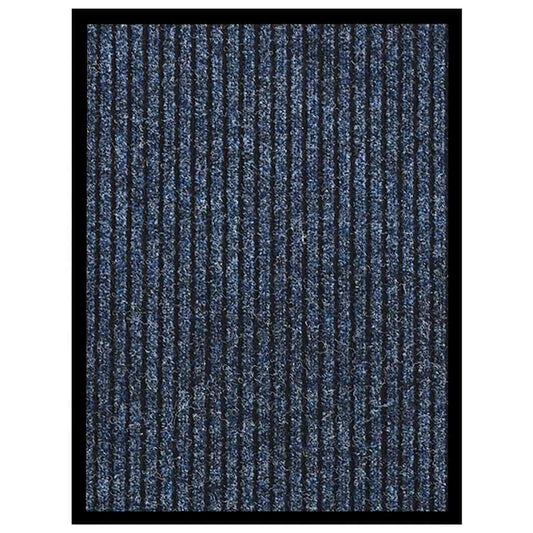 Doormat | Striped Blue | Polypropylene | 40 x 60 cm | Non-slip | Doormat