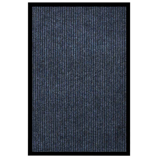 Doormat | Striped Blue | 100% Polypropylene, Vinyl | 80 x 120 cm