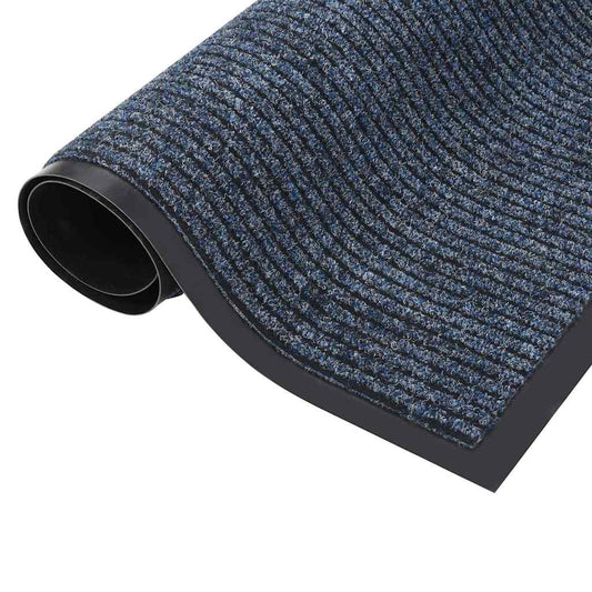 Doormat | Striped Blue | 100% Polypropylene, Vinyl | 80 x 120 cm