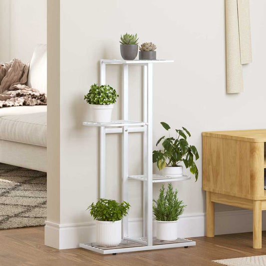 Plant Stand | White | Metal | Medium | Shelving | Plant Stand