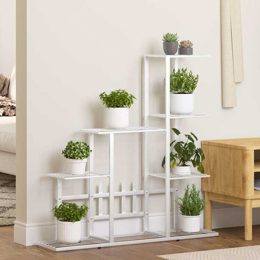 Plant Stand | White | Metal | Medium | Durable | Flower Stand