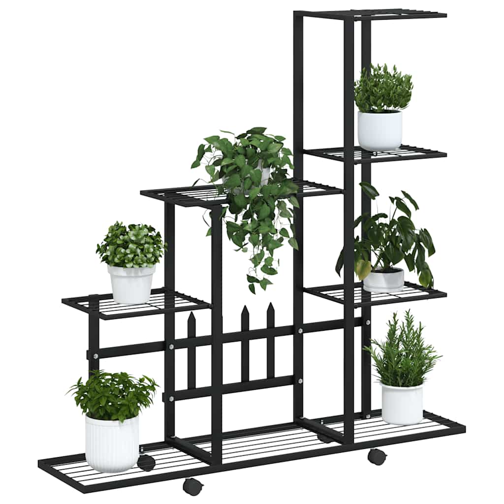 Plant Stand Black Powder-coated metal 37.2 in x 9.8 in x 36.4 in