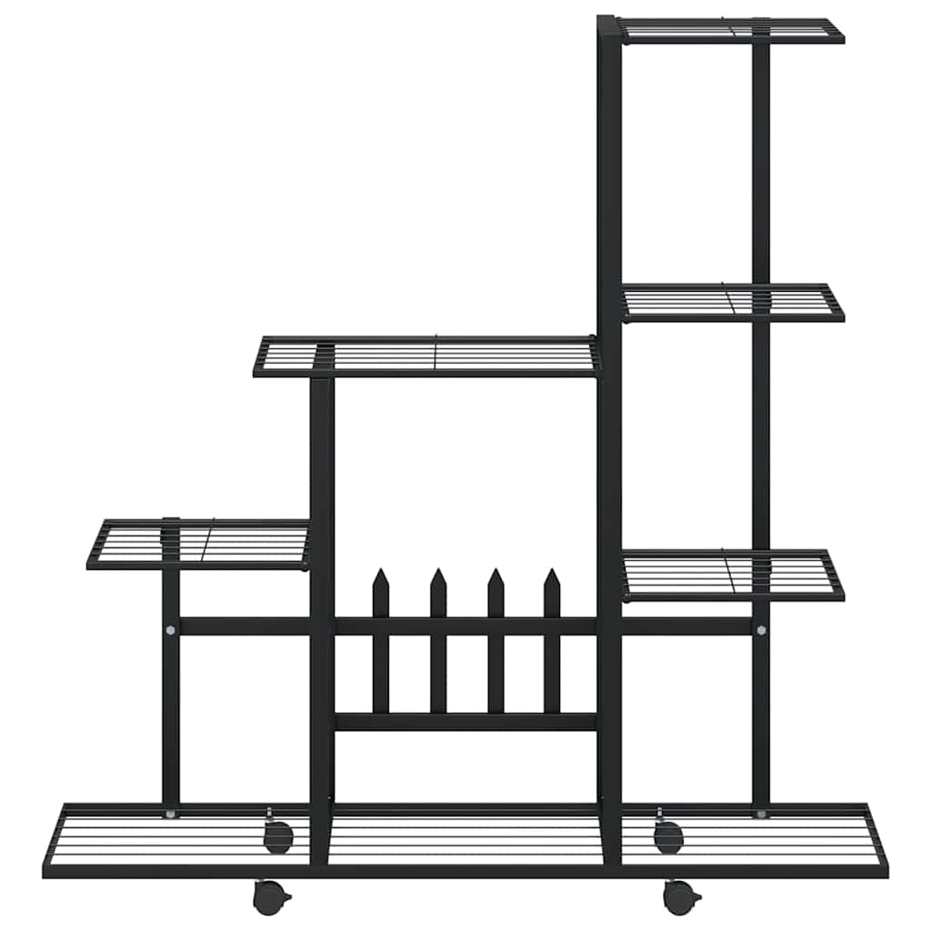 Plant Stand Black Powder-coated metal 37.2 in x 9.8 in x 36.4 in