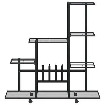 Plant Stand Black Powder-coated metal 37.2 in x 9.8 in x 36.4 in