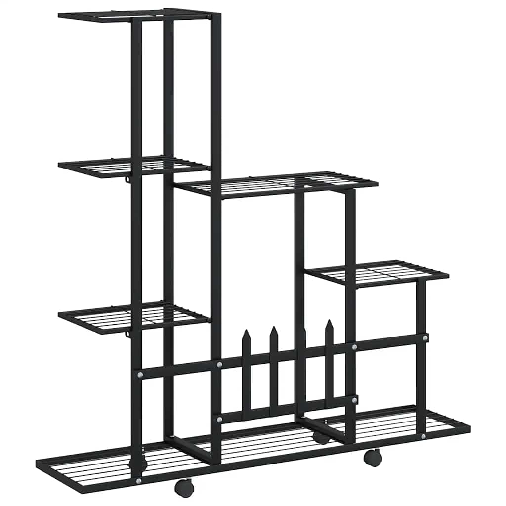 Plant Stand Black Powder-coated metal 37.2 in x 9.8 in x 36.4 in