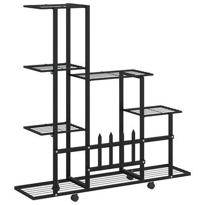 Plant Stand Black Powder-coated metal 37.2 in x 9.8 in x 36.4 in