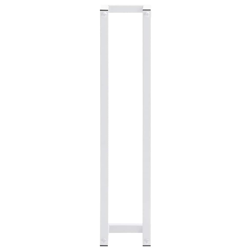 Towel Rack White 12.5x12.5x60 cm Steel