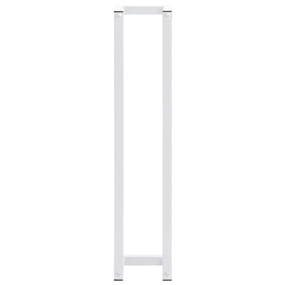Towel Rack White 12.5x12.5x60 cm Steel