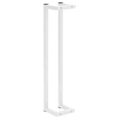 Towel Rack White 12.5x12.5x60 cm Steel