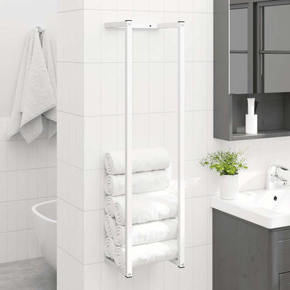 Towel Rack White 25x20x95 cm Steel