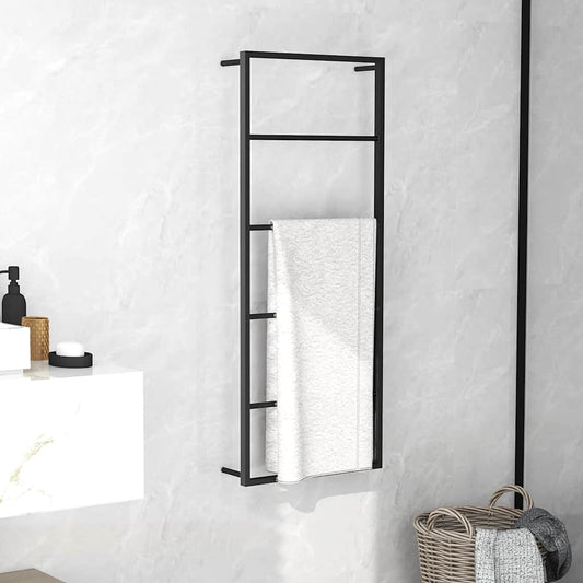 Towel Rack | Black | Steel | Standard | Towel Rack | Rectangular