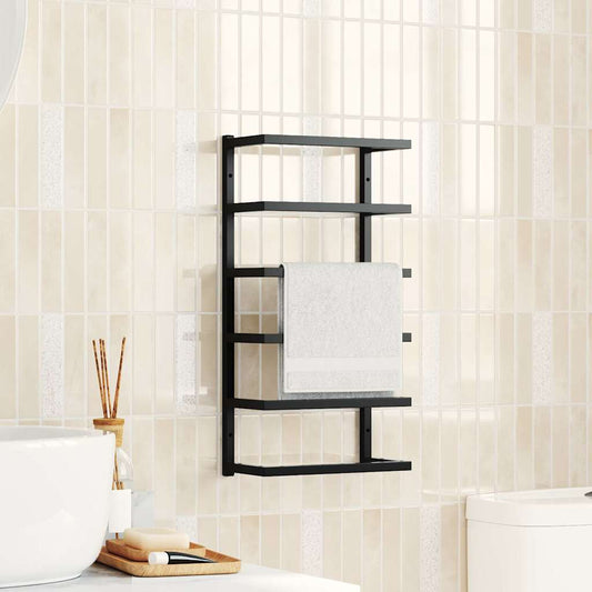 Towel Rack | Black | Steel | Towel Rack | Rectangular | Contemporary