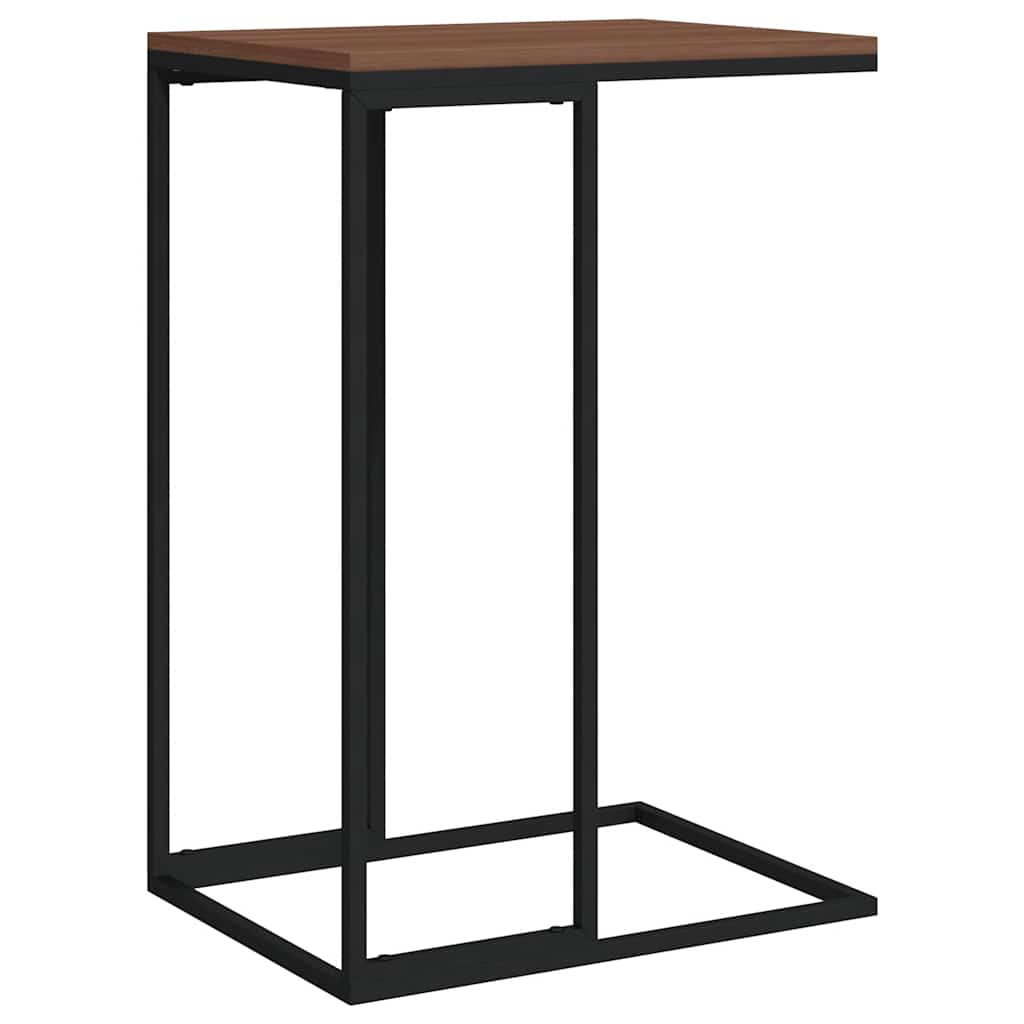 Side Table Black 40x30x59 cm Engineered Wood