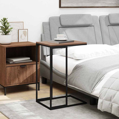 Side Table Black 40x30x59 cm Engineered Wood