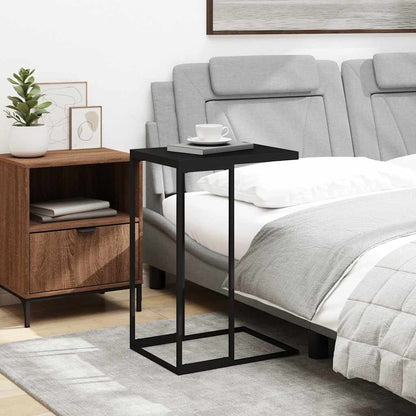 Side Table | Black | Engineered Wood | Small |  Durable  | Side Table