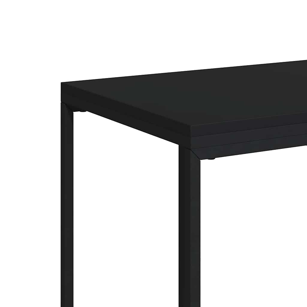 Side Table | Black | Engineered Wood | Small |  Durable  | Side Table