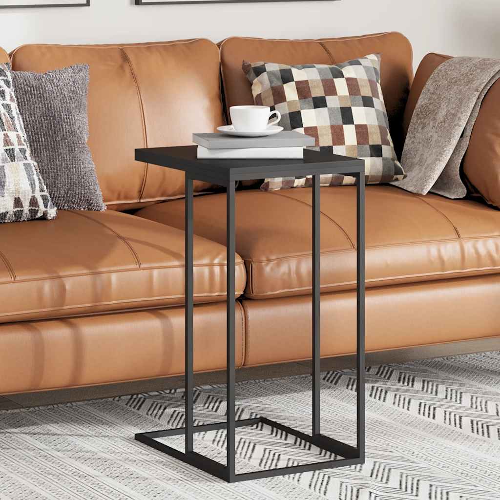 Side Table | Black | Engineered Wood | Small |  Durable  | Side Table