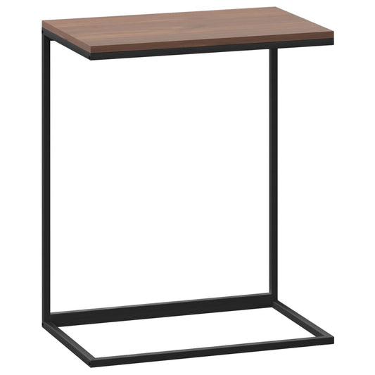 Side Table Black Engineered wood, iron 21.7x13.8x26.0 in Durable