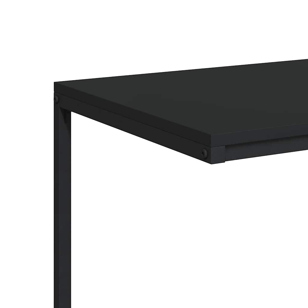 Side Table | Black | Engineered wood, Iron | Durable | Side Table