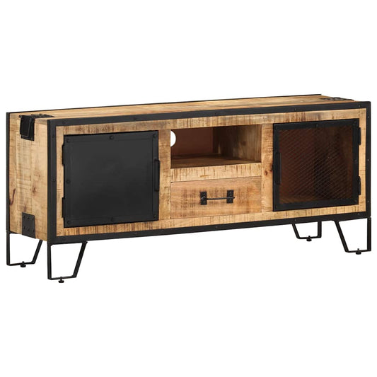 TV Cabinet | Natural Mango Wood, Black