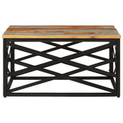 Coffee Table 26.8"x26.8"x13.8" Solid Reclaimed Wood