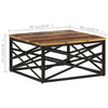 Coffee Table 26.8"x26.8"x13.8" Solid Reclaimed Wood
