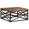 Coffee Table 26.8"x26.8"x13.8" Solid Reclaimed Wood